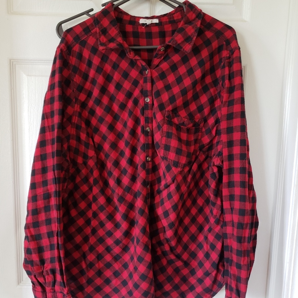Black and Red check shirt